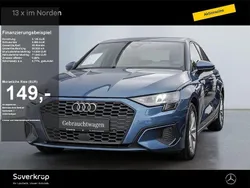 Blau atollblau (metallic) Gebraucht 2021 Audi A3 Basis Limousine | 16.980 € (Superpreis)