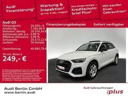 Gletscherweiß metallic Gebraucht 2021 Audi Q5 Advanced Plus SUV | 36.900 € (Guter Preis)