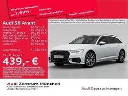 Gletscherweiß metallic Gebraucht 2024 Audi S6 Ambiente Kombi | 72.871 € (Fairer Preis)