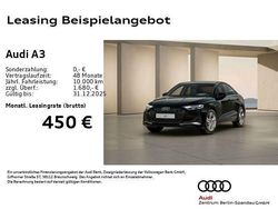 Schwarz Neu 2025 Audi A3 Sport Limousine | 35.333 € (Guter Preis)