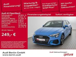 Turboblau Gebraucht 2022 Audi A3 Sportback e-tron S-Line Limousine | 28.900 € (Fairer Preis)