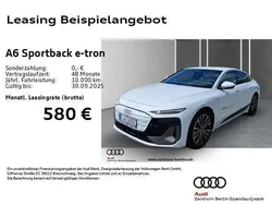 Weiß Gebraucht 2025 Audi A6 e-tron S-Line Limousine | 57.156 € (Superpreis)