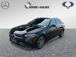 Obsidianschwarz (metallic) Gebraucht 2022 Mercedes C300e AMG Kombi | 39.249 € (Fairer Preis)