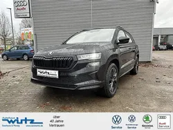 Schwarz Gebraucht 2024 Skoda Karoq SportLine SUV | 39.980 € (Etwas zu teuer)