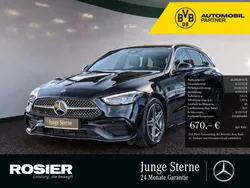 Schwarz / obsidianschwarz Gebraucht 2024 Mercedes C300 Advanced Plus Kombi | 44.660 € (Guter Preis)