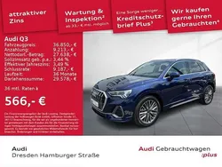 Navarrablau metallic Gebraucht 2024 Audi Q3 S-Line SUV | 36.850 € (Superpreis)