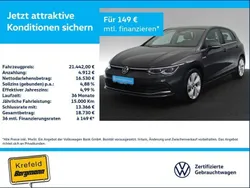 Grau / uranograu Gebraucht 2022 VW Golf VIII Style Limousine | 21.442 € (Guter Preis)