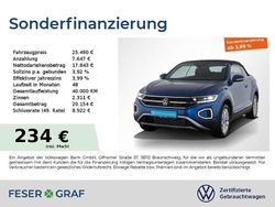 Ravennablau Gebraucht 2024 VW T-Roc Cabriolet Style Cabrio | 25.490 € (Guter Preis)