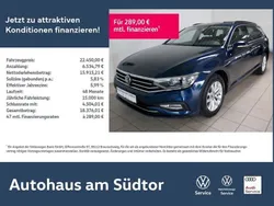 Aquamarinblau metallic (metallic) Gebraucht 2020 VW Passat Business Kombi | 22.450 € (Fairer Preis)