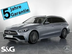 Metalliclack hightechsilber Gebraucht 2025 Mercedes C200 AMG Kombi | 50.599 €