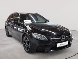 Obsidianschwarz metallic Gebraucht 2020 Mercedes C220 AMG line Kombi | 18.590 € (Guter Preis)
