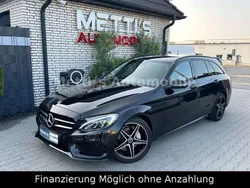Schwarz Gebraucht 2017 Mercedes C180 AMG line Kombi | 16.990 € (Fairer Preis)
