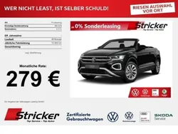 Deep black perleffekt / schwa Neu 2025 VW T-Roc Cabriolet Style Cabrio | 33.990 € (Guter Preis)