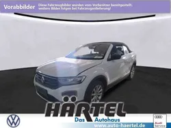 Pure white, solid Gebraucht 2021 VW T-Roc Cabriolet Style Cabrio | 24.400 € (Fairer Preis)