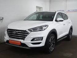 Polar white / sol Gebraucht 2020 Hyundai Tucson Premium SUV | 24.900 € (Fairer Preis)