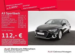 Schwarz Gebraucht 2022 Audi A3 Sportback e-tron Advanced Limousine | 23.872 € (Guter Preis)