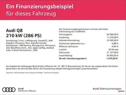 Daytonagrau perleffekt Gebraucht 2022 Audi Q8 Ambiente SUV | 64.980 € (Fairer Preis)