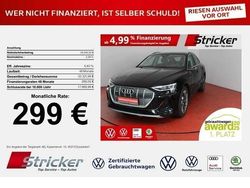 Brillantschwarz Gebraucht 2022 Audi e-tron S-Line SUV | 29.939 € (Superpreis)