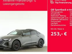 Chronosgrau metallic Gebraucht 2023 Audi Q8 Sportback e-tron S-Line SUV | 53.950 € (Superpreis)