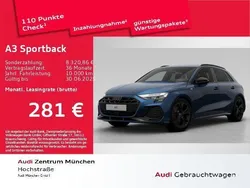 Blau Gebraucht 2025 Audi A3 Sportback S-Line Limousine | 42.485 € (Fairer Preis)