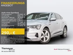 Silber Gebraucht 2021 Audi e-tron Sportback Advanced SUV | 29.940 € (Superpreis)