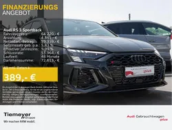 Schwarz Gebraucht 2024 Audi RS3 Sportback Sport Kleinwagen | 63.770 € (Etwas zu teuer)