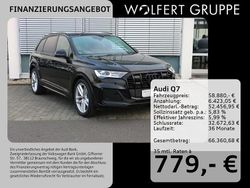 Mythosschwarz metallic Gebraucht 2022 Audi Q7 S-Line SUV | 58.880 € (Fairer Preis)