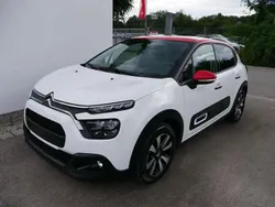 Weiß/ dach adenrot Gebraucht 2022 Citroën C3 Shine Kleinwagen | 16.990 € (Fairer Preis)