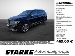 Schwarz Gebraucht 2022 VW Tiguan Allspace R-line SUV | 35.530 € (Etwas zu teuer)