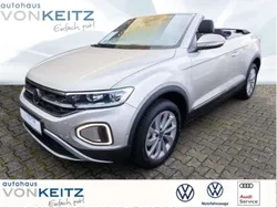 Ivory silver metallic Gebraucht 2024 VW T-Roc Cabriolet Style Cabrio | 26.950 € (Superpreis)