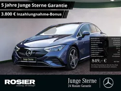 Blau / sodalithblau (metallic) Gebraucht 2024 Mercedes EQE350 AMG Limousine | 56.547 € (Fairer Preis)