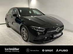 Lack kosmosschwarz Gebraucht 2024 Mercedes A180 AMG Limousine | 31.780 € (Fairer Preis)
