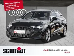 Mythosschwarz metallic Gebraucht 2023 Audi A3 Sportback Advanced Limousine | 30.440 € (Etwas zu teuer)