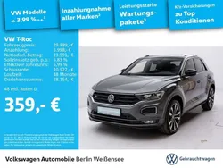 Indiumgrau metallic/schwarz Gebraucht 2022 VW T-Roc Sportline SUV | 29.989 € (Fairer Preis)