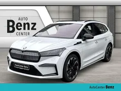 Weiß Gebraucht 2024 Skoda Enyaq iV SportLine SUV | 47.490 € (Superpreis)