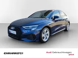 Blau Gebraucht 2023 Audi A3 Sportback S-Line Limousine | 31.989 € (Teuer)