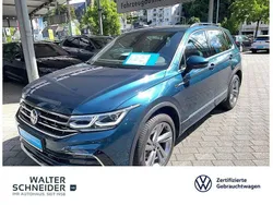 Nightshade blue metallic (metallic) Gebraucht 2021 VW Tiguan R-line SUV | 35.950 € (Fairer Preis)