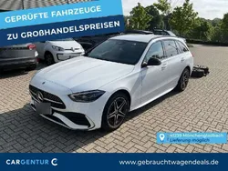 Polarweiss unilack Gebraucht 2023 Mercedes C300e AMG line Kombi | 32.890 € (Superpreis)