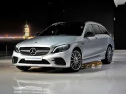 Iridiumsilber metalliclack Gebraucht 2019 Mercedes C400 AMG line Kombi | 32.980 € (Fairer Preis)