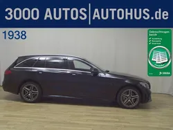 Obsidianschwarz metalliclack Gebraucht 2021 Mercedes C300e AMG line Kombi | 23.380 € (Guter Preis)