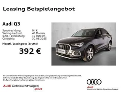 Schwarz Gebraucht 2024 Audi Q3 Advanced Plus SUV | 37.888 € (Fairer Preis)