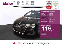 Mythosschwarz metallic Gebraucht 2022 Audi A3 Sportback S-Line Limousine | 31.620 € (Etwas zu teuer)