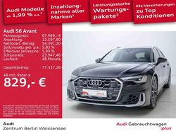 Brillantschwarz Gebraucht 2024 Audi S6 Ambiente Kombi | 67.989 € (Guter Preis)