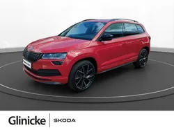 Rot Gebraucht 2020 Skoda Karoq SportLine SUV | 29.980 € (Etwas zu teuer)