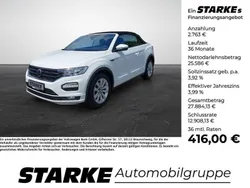 Pure white Gebraucht 2021 VW T-Roc Cabriolet R-line Cabrio | 28.349 € (Fairer Preis)