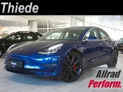 Blau Gebraucht 2019 Tesla Model 3 Performance Limousine | 22.350 € (Fairer Preis)