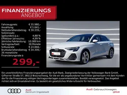 Gletscherweiß metallic Gebraucht 2024 Audi A3 Sportback S-Line Limousine | 35.980 € (Superpreis)