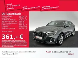 Grau Gebraucht 2023 Audi Q3 Sportback S-Line SUV | 38.993 € (Superpreis)