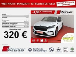 Moonweiss metallic Gebraucht 2021 Skoda Enyaq iV SportLine SUV | 26.949 € (Fairer Preis)