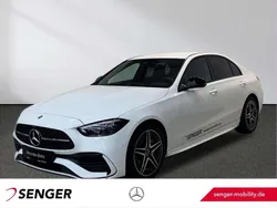Unilack polarweiß Gebraucht 2025 Mercedes C220 AMG line Limousine | 47.860 € (Teuer)